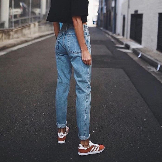 High waist loose-fitting harem pants trousers