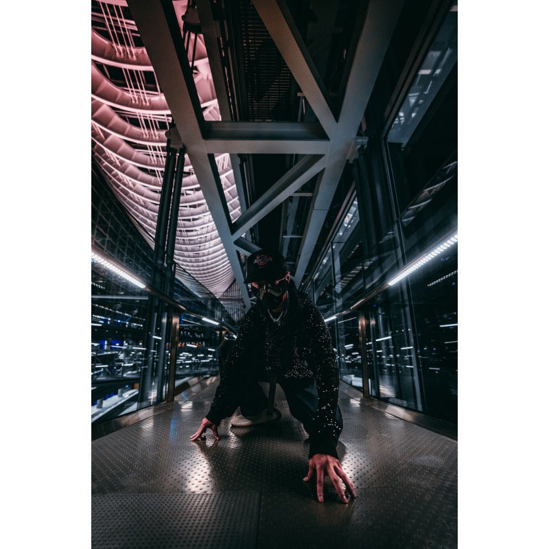 Gypsophila reflective hoodie