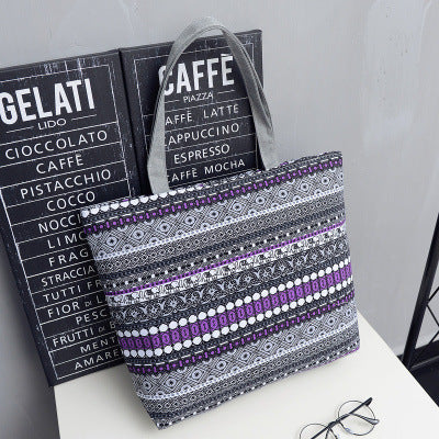 Korean Mori women's art canvas bag
