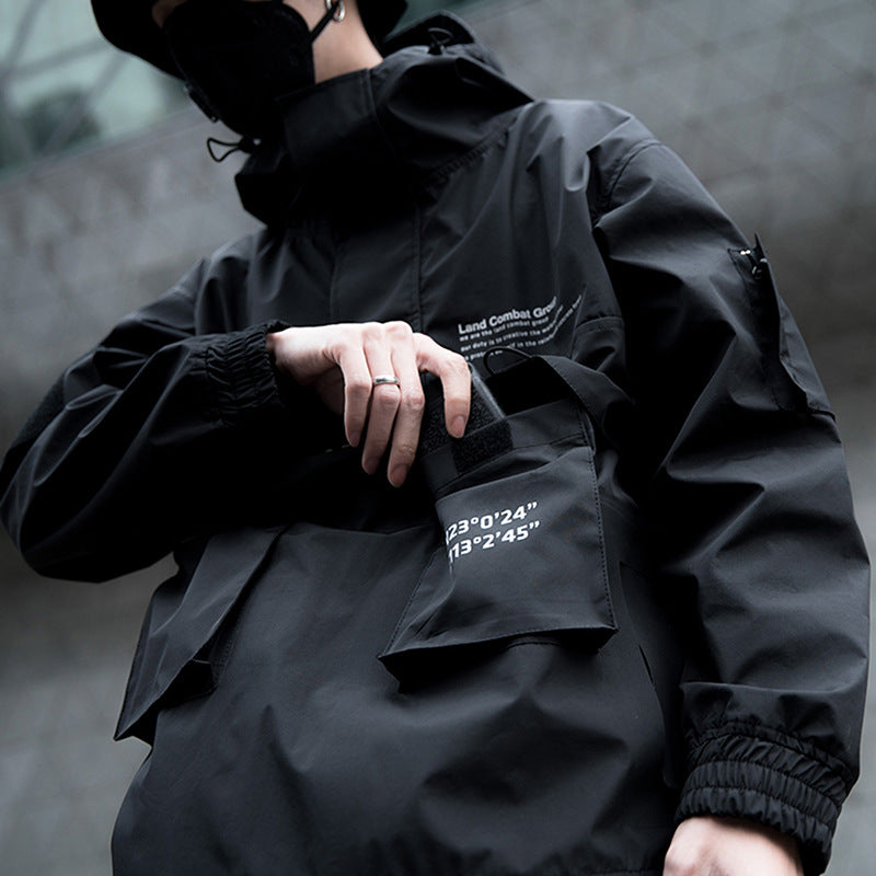 Multi pocket tactical function assault jacket overalls men's jacket