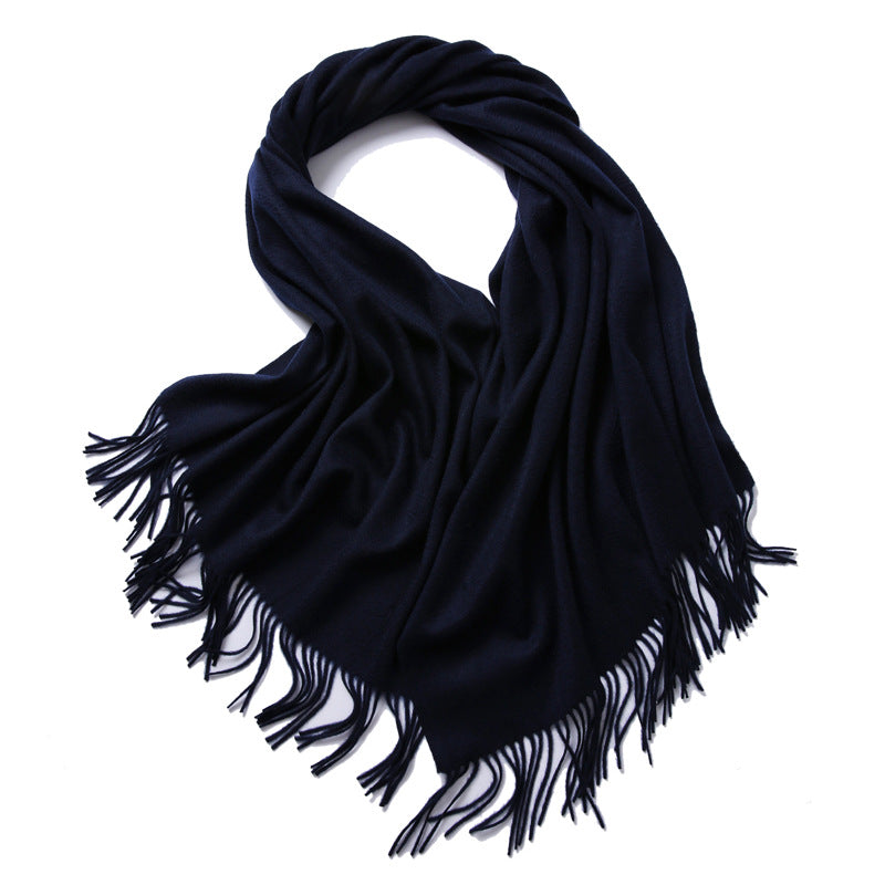 Wool solid color scarf