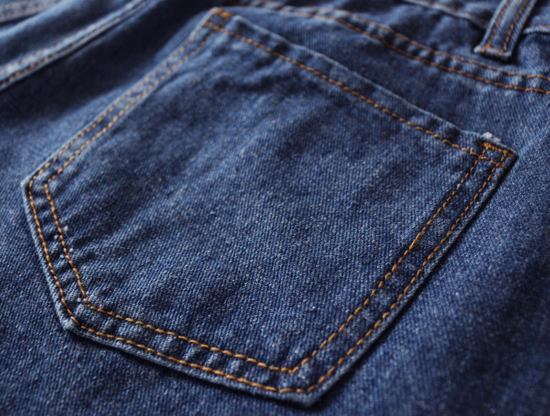 High waist harem denim trousers