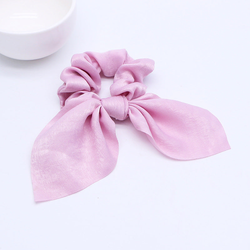 Simple fashion candy solid color rabbit ears head circle