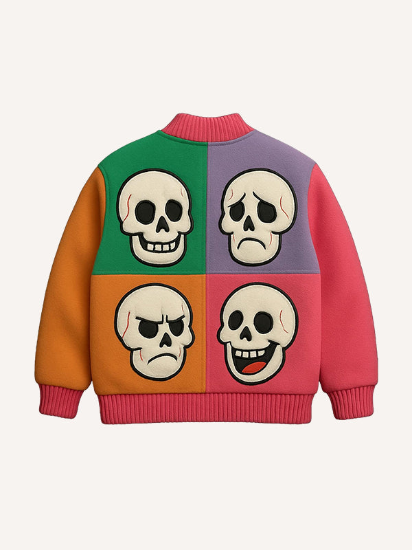 Fashion Casual Printed Baseball Jacket