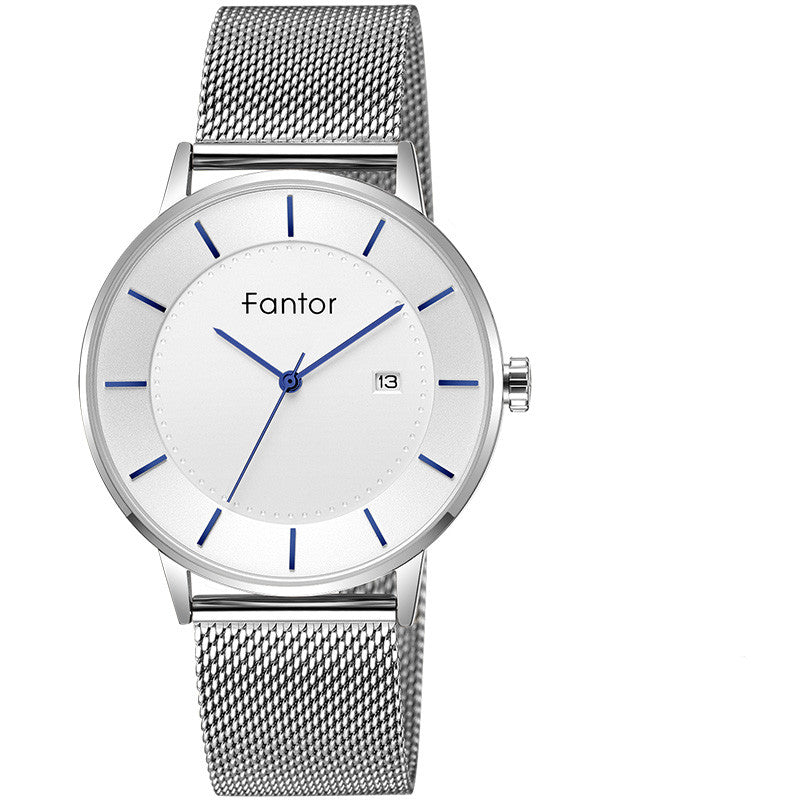 Personalized mesh belt waterproof watch