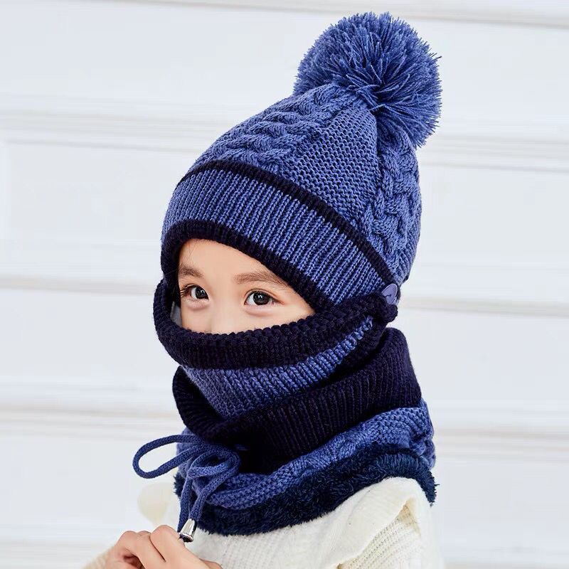 Children scarf hat mask set