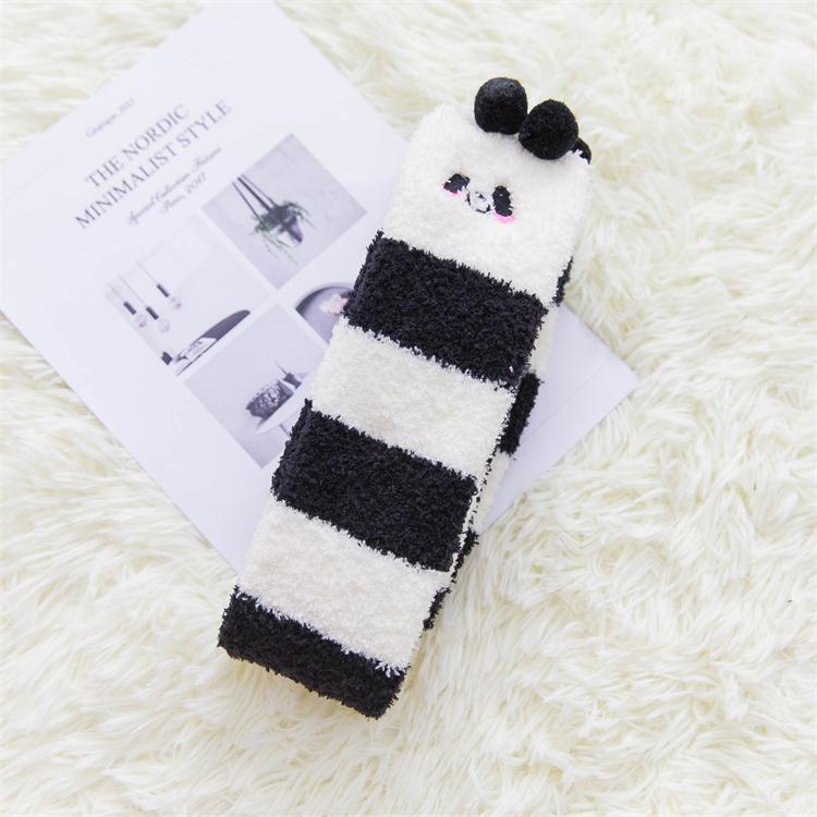 Autumn And Winter Long Coral Velvet Socks Women's Over The Knee Thickened