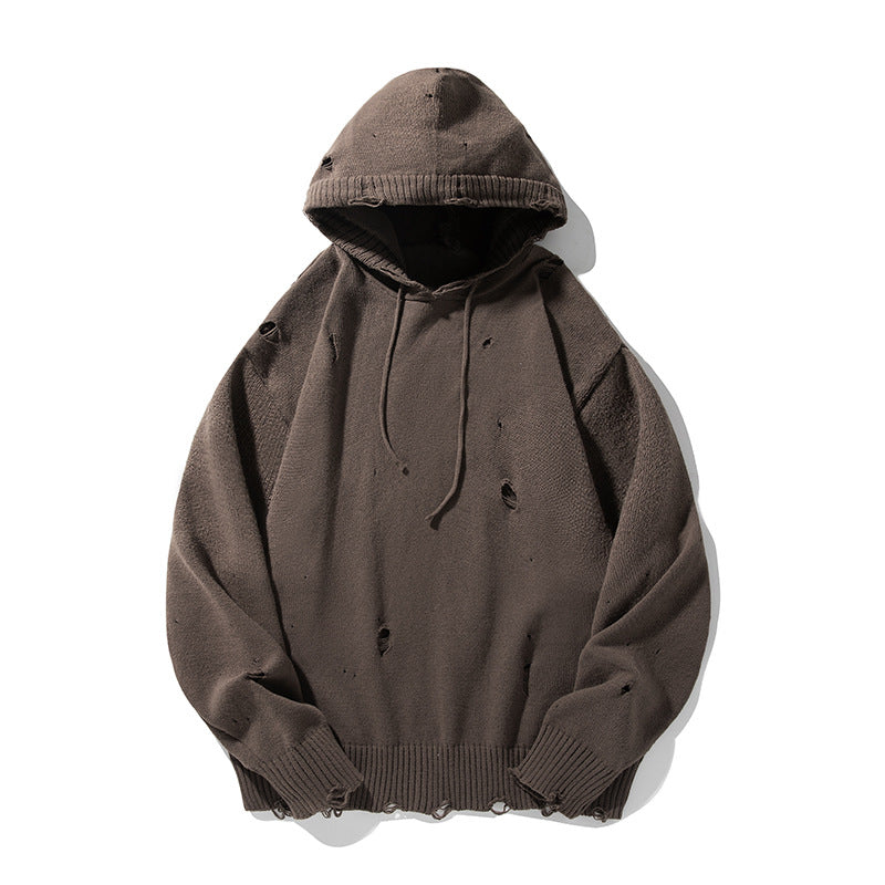 Fashion Personality Hollow Out Knitwear Men's Sweater