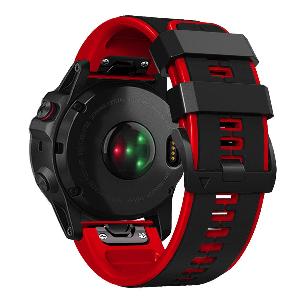 Double Color Silicone Pin Buckle Silicone Strap