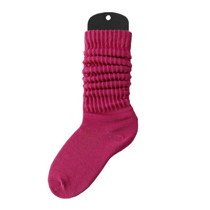 Lazy Bunching Socks European And American Extra Thick Fluffy Loop