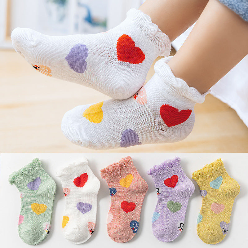Cartoon Cotton Socks For Small And Medium-sized Children