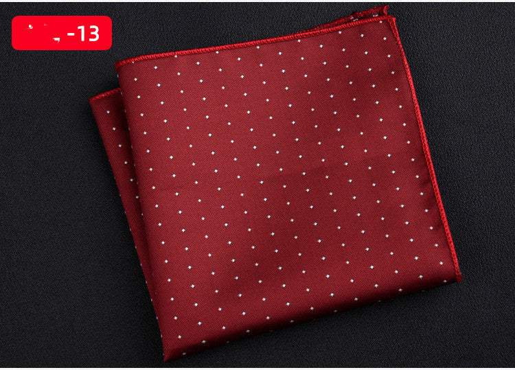 Men's Textured Retro Embroidery Jacquard Square Scarf