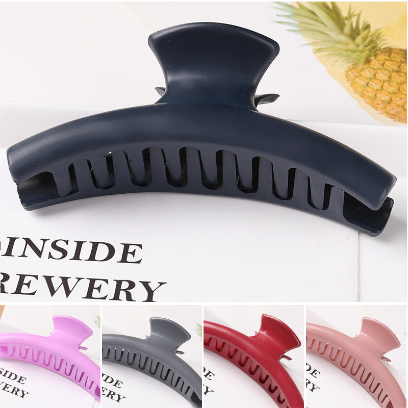 Geometric matte top clip back head catch clip