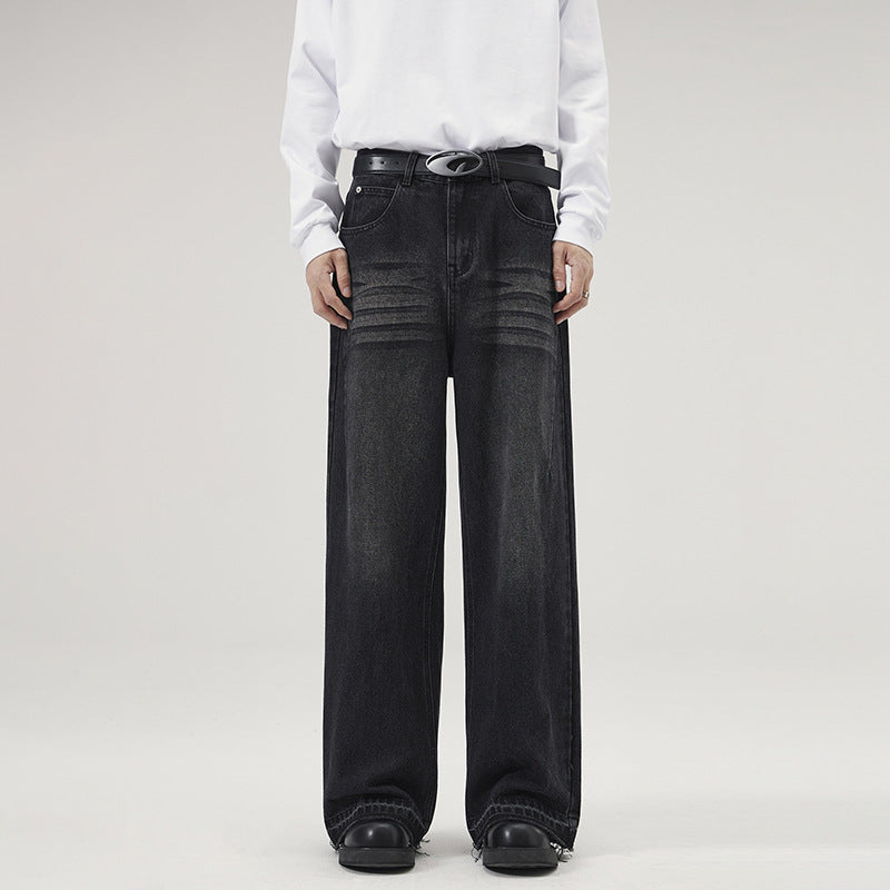 Men's American Loose Burrs Jeans