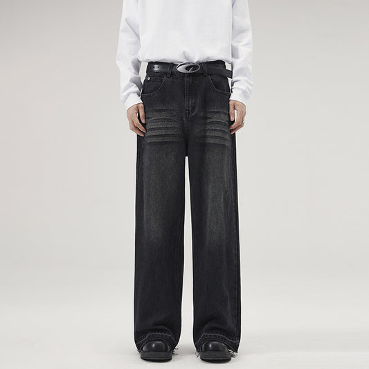 Men's American Loose Burrs Jeans