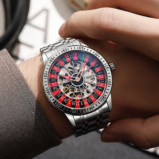 Waterproof Luminous Gambling Plate Men's Automatic Mechanical Watch