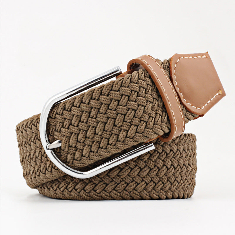 Canvas stretch woven belt