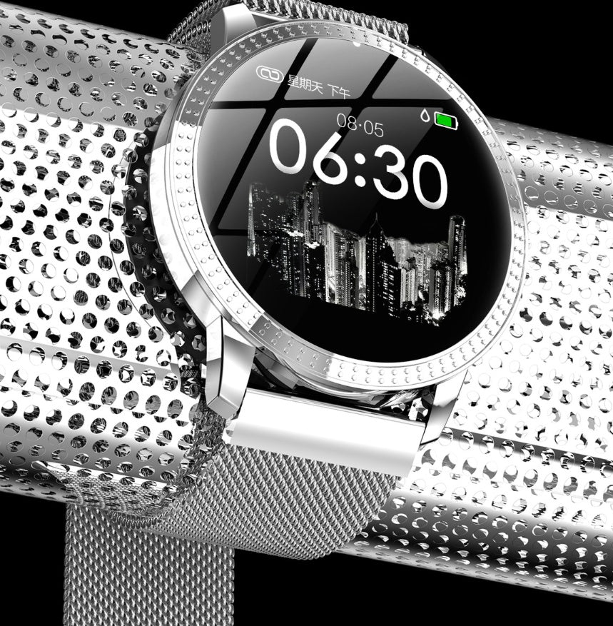 Metal round screen smart bracelet