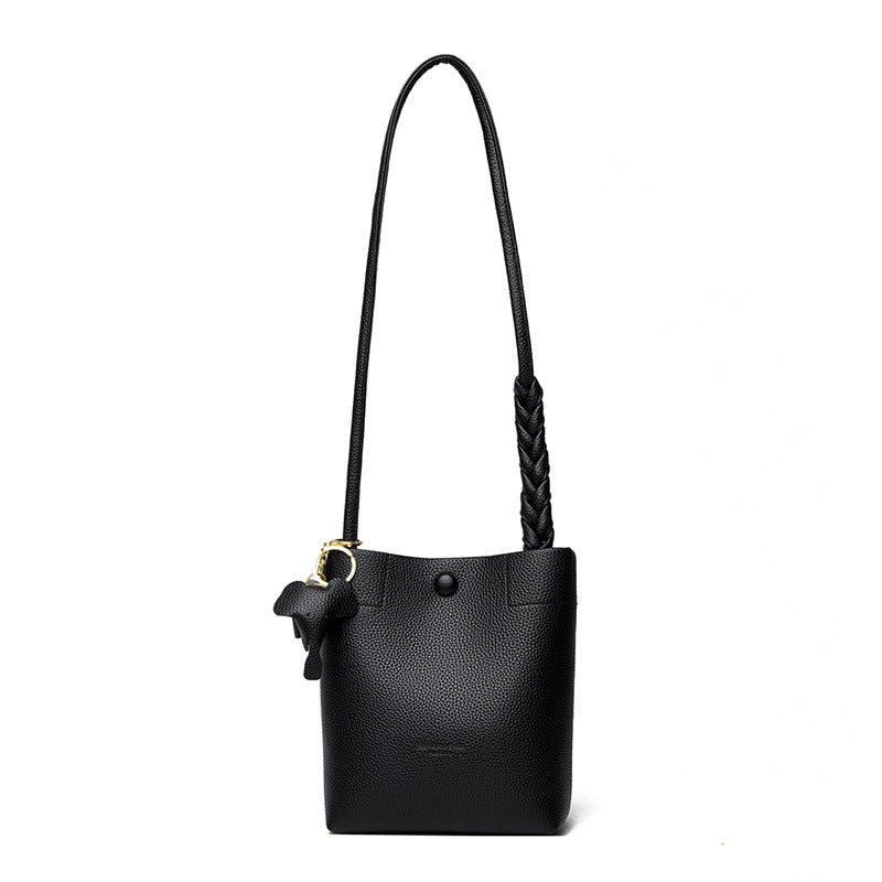 Women's Soft Leather Phone Crossbody Multilayer One Shoulder Bag