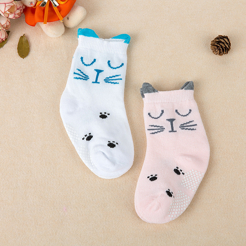 Korean Version Of 2 Pairs Of Stereo Ears Children Socks Cartoon