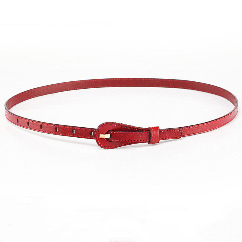 Women's Leather Belt Fine Decorative Skirt