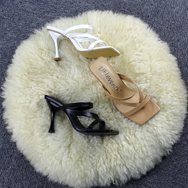 Women's high heel sandals and slippers