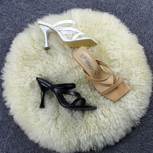 Women's high heel sandals and slippers