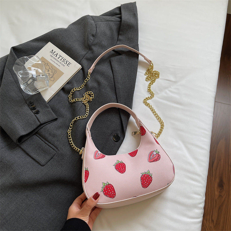 Autumn Printed Fashion Underarm Tote Bag