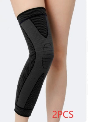 Non-slip, Breathable Nylon Sports Long Leggings And Knee Pads