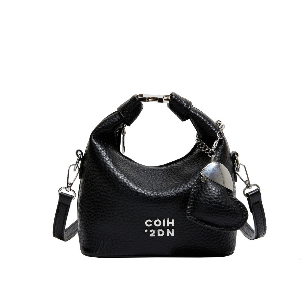 Fashionable Litchi Pattern Commuter Messenger Bag