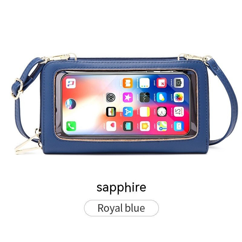 Anti-Theft Credit Card Touch Screen Phone Bag All-match Crossbody Wallet