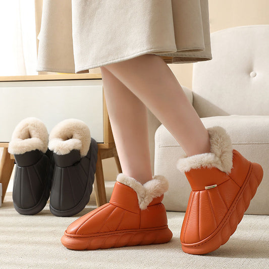 Winter Cotton Slippers Women's Waterproof And Anti-slip