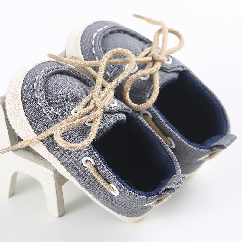 Baby's Shoes Canvas Shoes Spring And Autumn 0-1 Years Old Solid Color Soft-soled Casual Baby Shoes