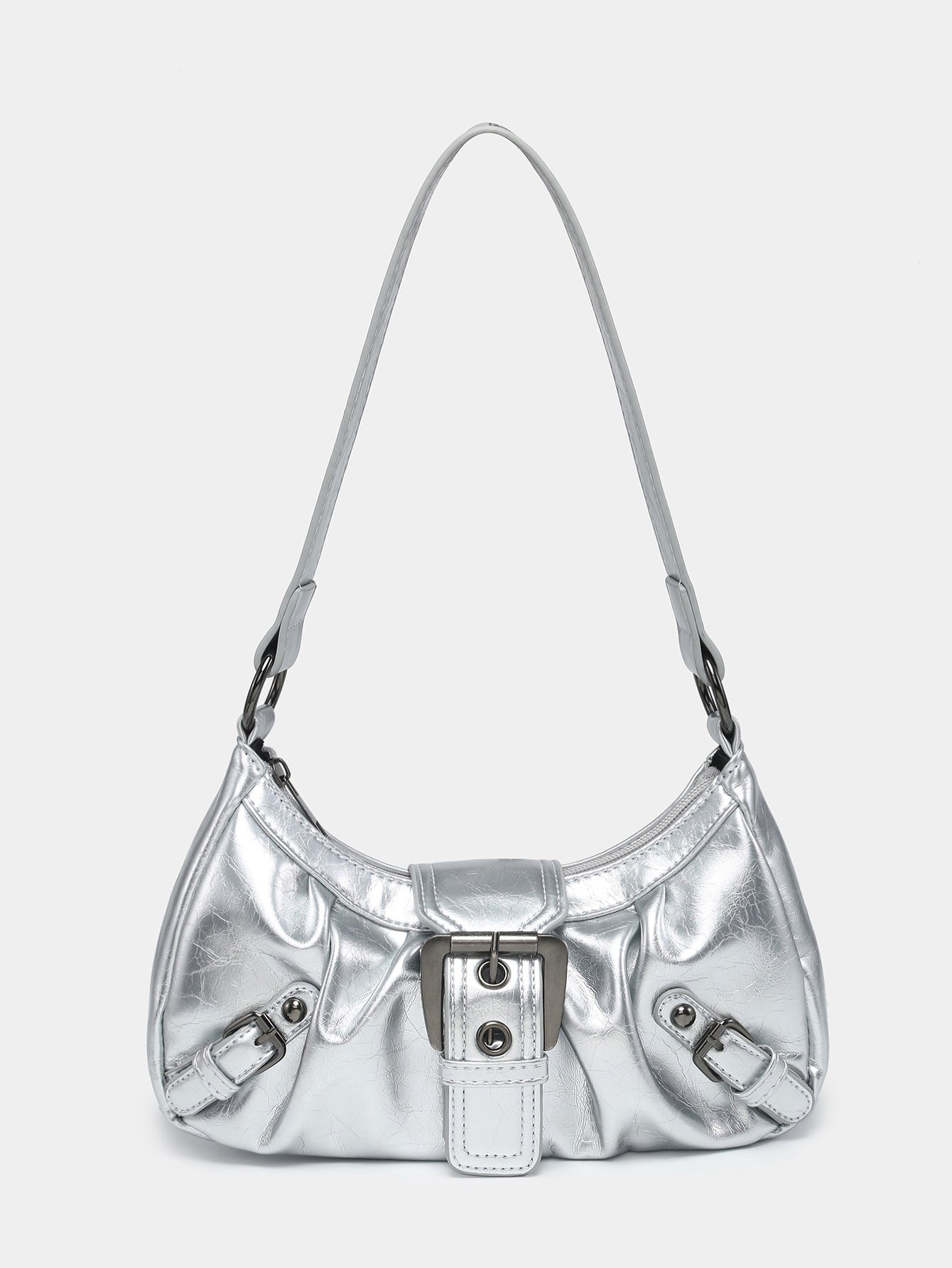 Women's Vintage Vintage Two-tone Leather Shoulder Bag