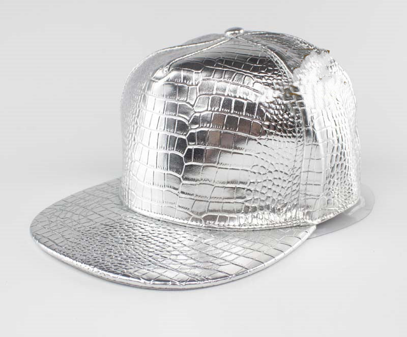 Hip Hop Cap PU Leather Flat Edge Baseball