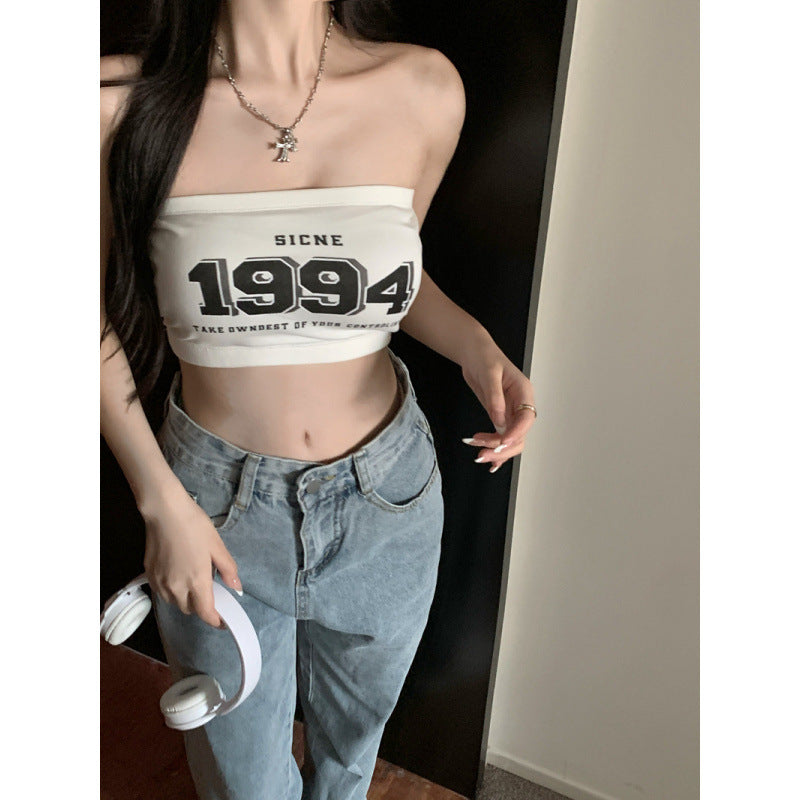 One-piece Slip Dress With No Straps Anti-slip Design For A Spicy Edgy Look