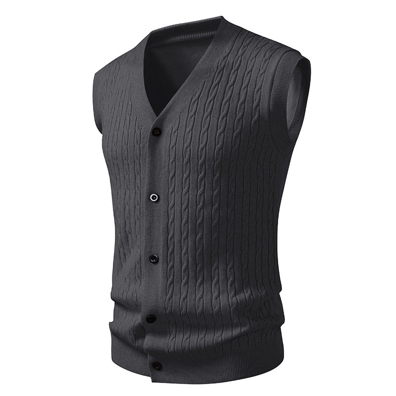 Men's Twisted Cardigan Sweater