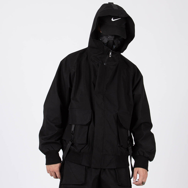 Men's Fashion Function Wind High Collar Jacket