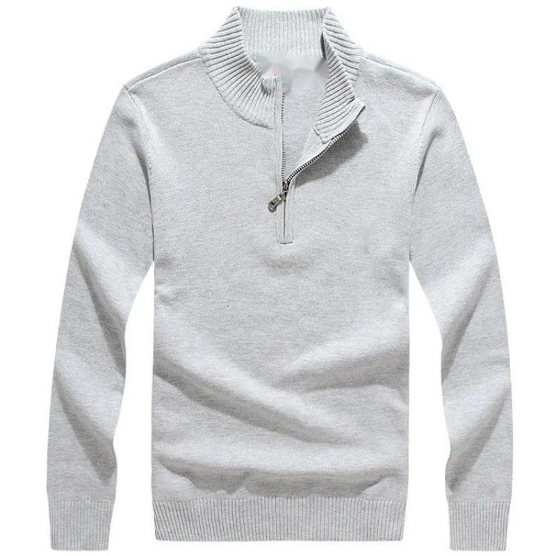 Casual Half Zipper Thermal Knitwear Coat