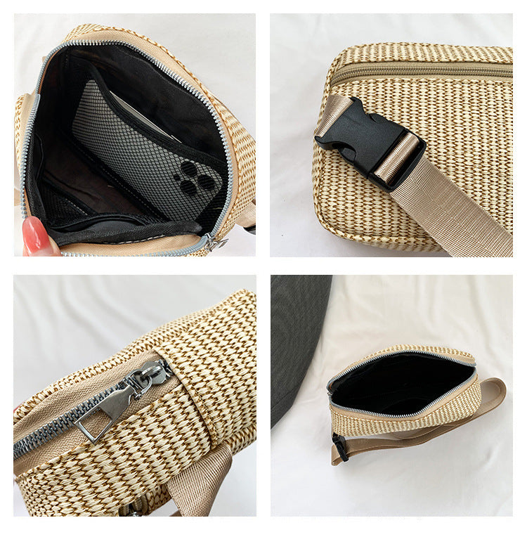 Women's Simple And Lightweight Solid Color Waist Bag