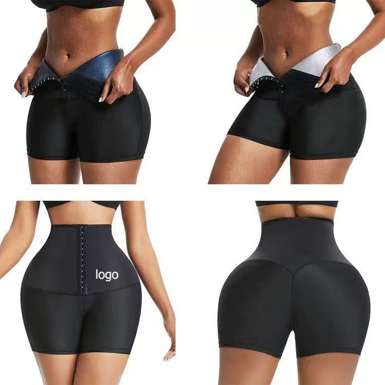 Semi-coated Women's Waist Fitness Hip-lift And Belly Shaping Yoga Pants