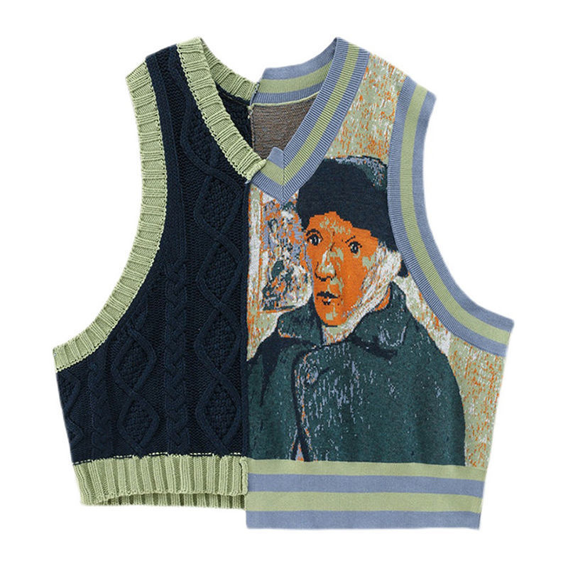 Large Women's Clothing Vest Stripe Set