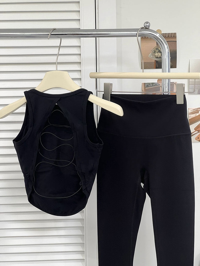 Cross Strap Yoga Vest Fixed Cup Sports Underwear