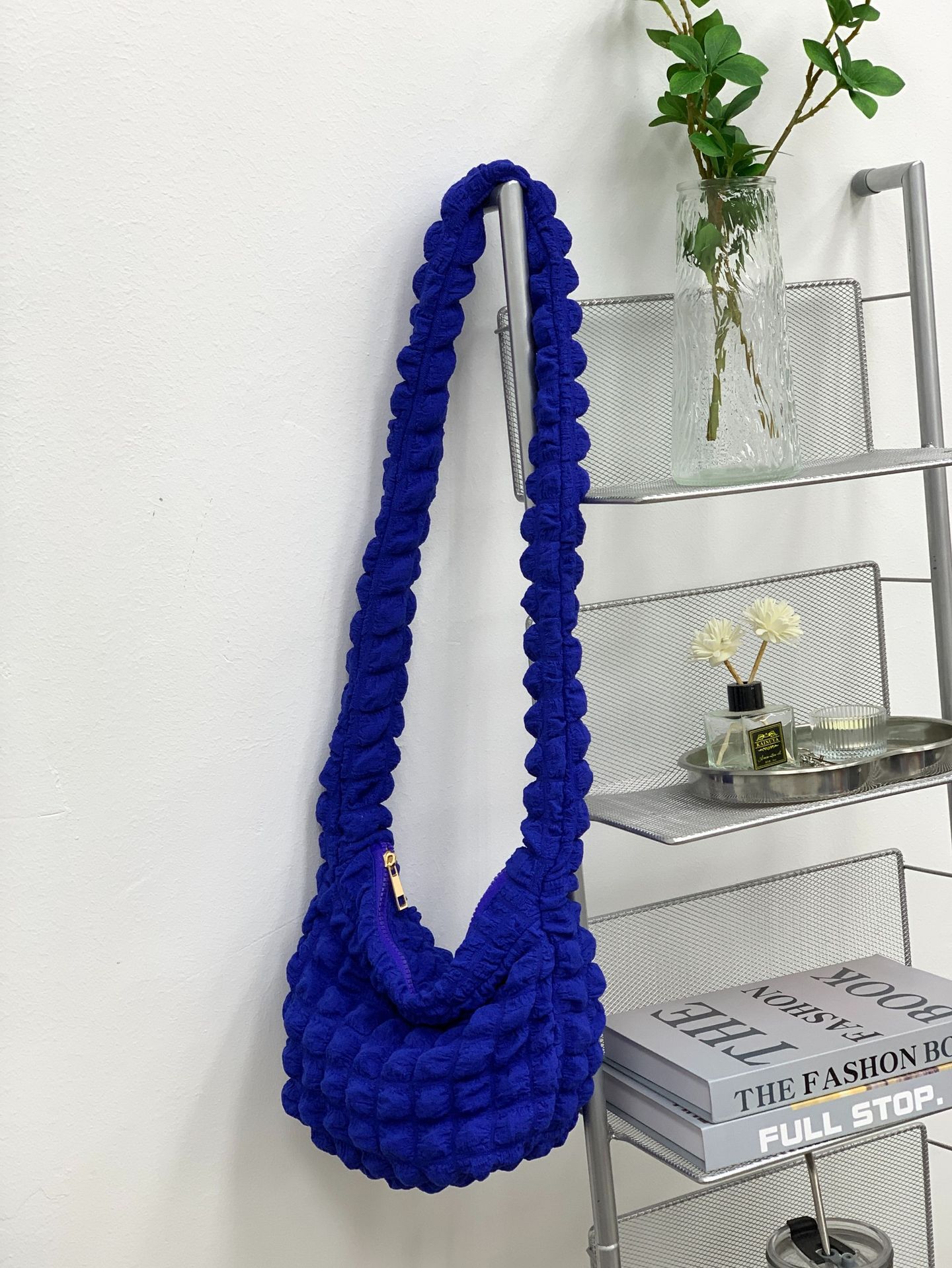 Kvinders Fashion Casual Rhombus Plisseret Skuldertaske