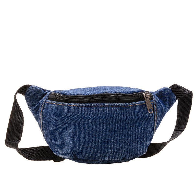 Boys And Girls Fashion Solid Color Sports Fanny Pack