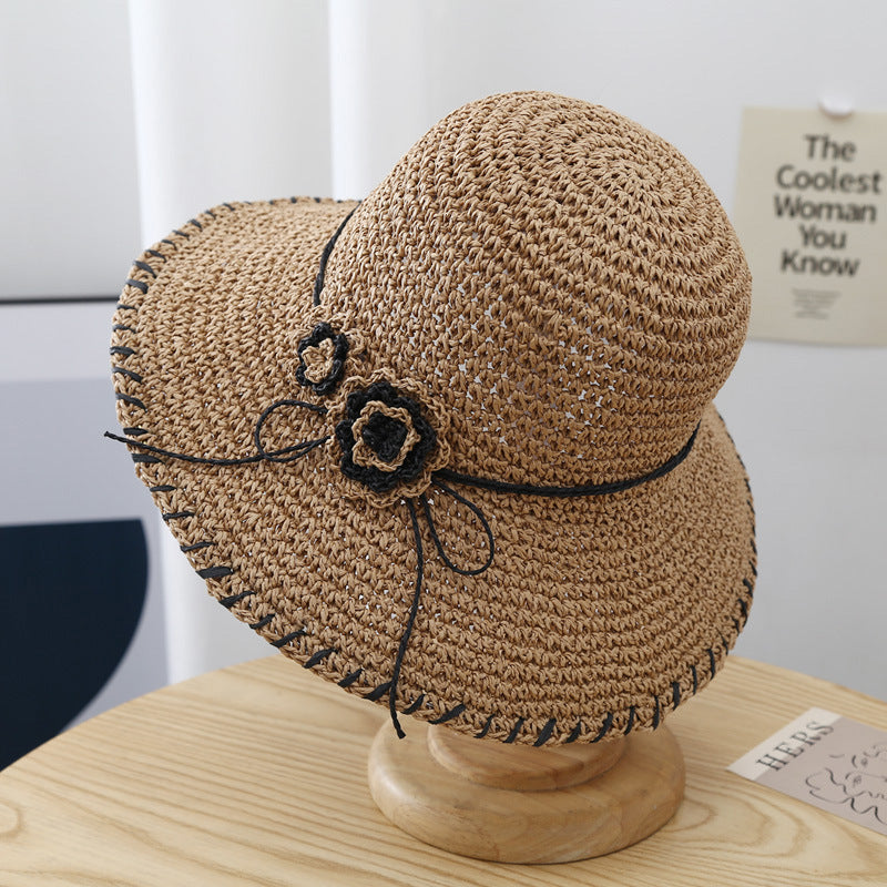 Women's Summer UV Protection Foldable Straw Hat