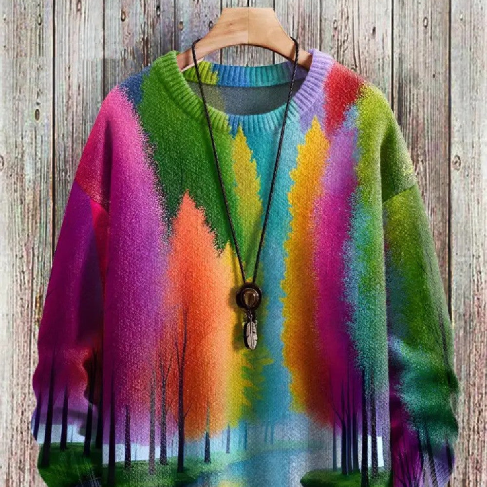 Halloween Digitalprintet Rundhalset Sweater Til Mænd Og Kvinder