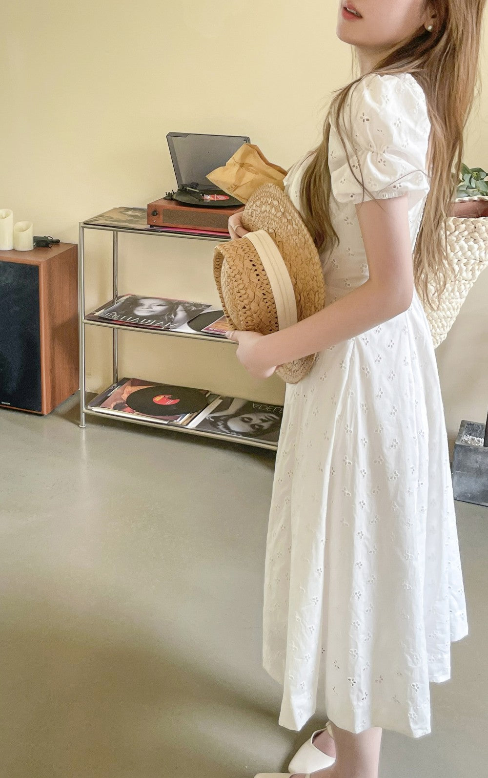 Cotton Embroidered Hainan Vacation Style Dress