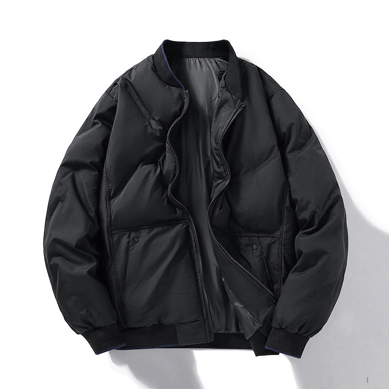 Couple's Cotton-padded Clothes Fashion Trend Loose Thickening Keep Warm Stand-up Collar Cotton-padded Clothes