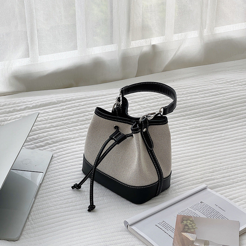 Hand-held One-shoulder Patchwork Trendy Small Cross-body Bag